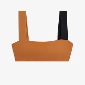 WeWoreWhat Gold and Black Bandeau Top| Size L